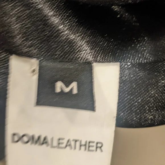 NWT washed lamb leather DOMA Cropped Trench Jacket SZ M